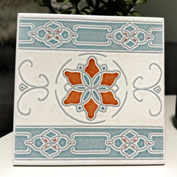 13 Vintage Italian Majolica Tiles Handmade Mid Century Art Nouveau/Deco Pool/Dec